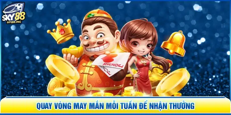 Quay vòng may mắn mỗi tuần để nhận thưởng